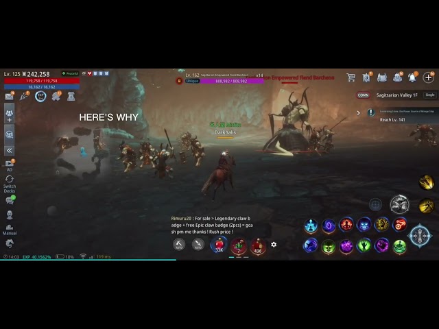 MIR4 darkist basic combo tutorial (MIR4xGLOBAL)