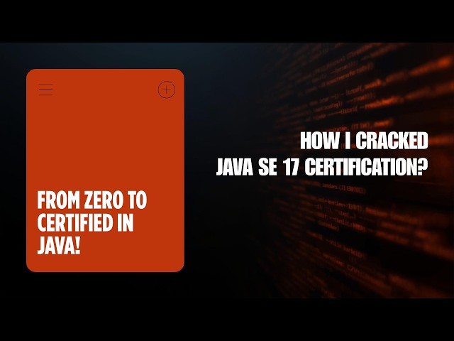 How I Cracked My Java SE 17 Certification 1Z0-829 (From Zero to Certified)