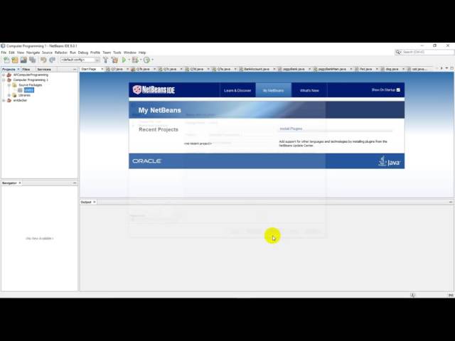 Netbeans Setup - Project, Package, Class