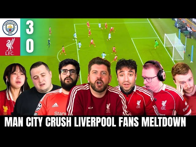LIVERPOOL FANS IN MELTDOWN | LIVE REACTION TO MANCITY 3-0 LIVERPOOL