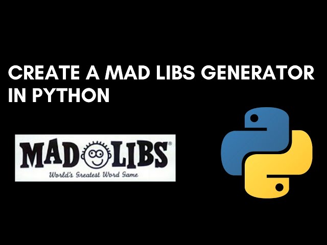Mad Libs Generator in Python || Python Projects For Beginners #2 || Cool Minds-Neel Maniar