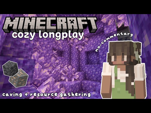 Minecraft Mining and Resource Gathering | Cozy Minecraft Survival Longplay (with no commentary)⋆˚꩜.ᐟ