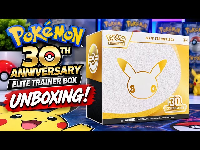 I Opened the Pokémon 30th Anniversary Elite Trainer Box! 🎉⚡