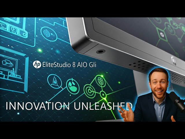 HP EliteStudio 8 AiO G1i  All in one PC with built in KVM switch and impressive AI camera