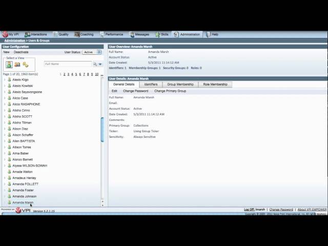 VPI How to: Assign Roles to a User