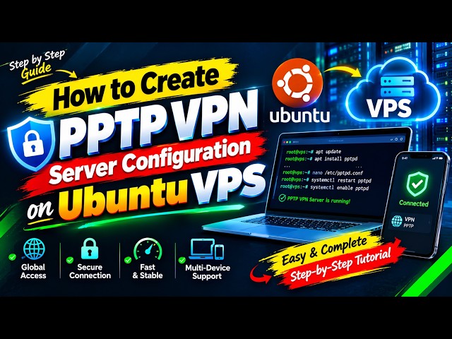 How to Create a PPTP VPN Server on Linux VPS & Connect in Windows 10/11
