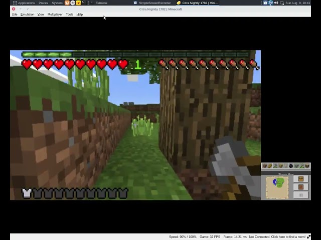 Playing 3DS Minecraft until it hangs