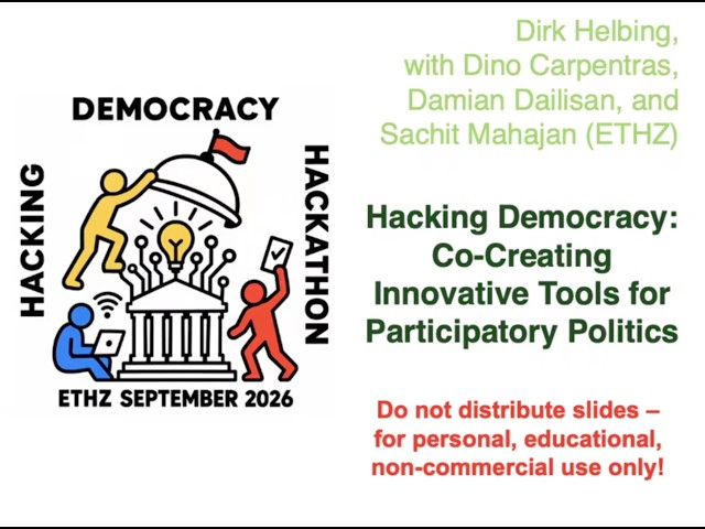 Introduction to Hacking Democracy: Co-Creating Innovative Tools for Participatory Politics
