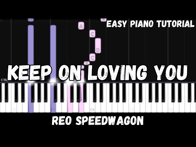 REO Speedwagon - Keep On Loving You (Easy Piano Tutorial)