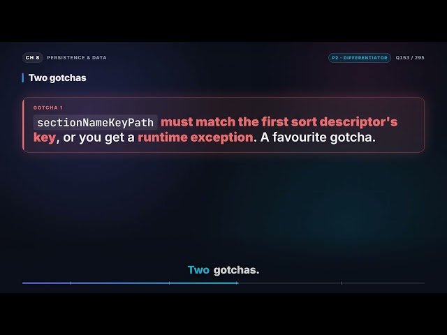 NSFetchedResultsController with diffable data source | iOS Interview Q153