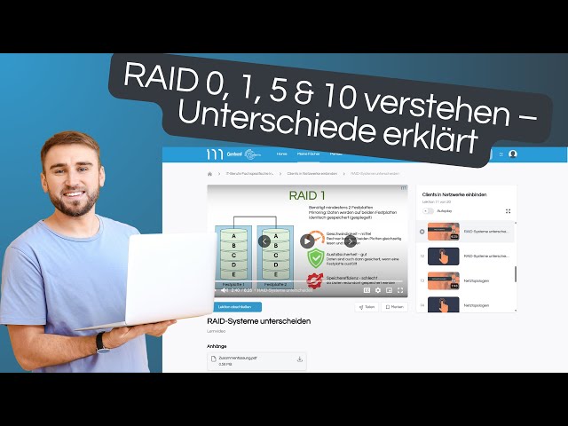 RAID-Systeme einfach erklärt | RAID 0, 1, 5 & 10 verständlich erklärt (IT Ausbildung)