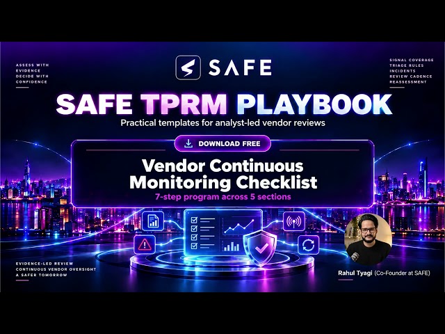 Vendor Continuous Monitoring Checklist (7 Steps) | TPRM | SAFE Security