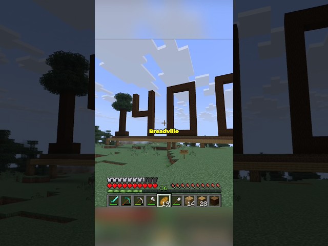 1400 in Minecraft for 1400 subscribers #minecraft