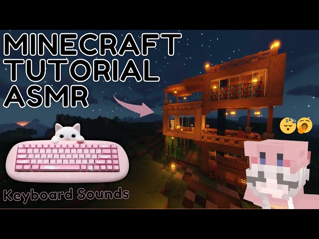 ASMR Minecraft Building Tutorial 😴🥱 How to build a 3-floor wooden house.. #asmr #minecraft #tutorial