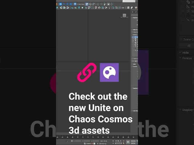 Optimising Chaos Cosmos with the Unite 3ds Max plugin
