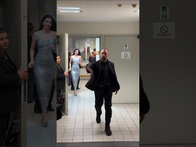 Kendall Jenner leaving the Armani Hotel Milano in Milan