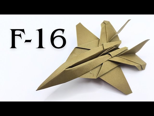 Is This Really An F-16? Try Folding An Origami Fighter Jet !