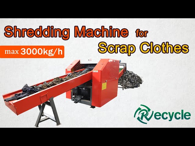 Use this shredding machine to let scrap clothes have second life!