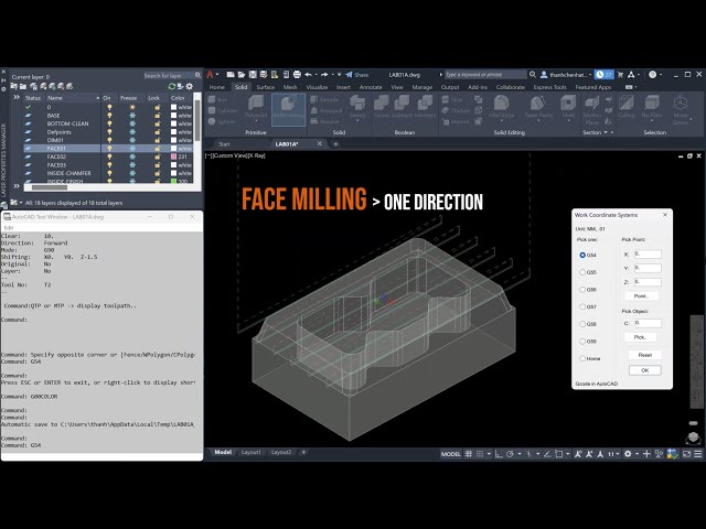 LAB01 - FACE MILLING - One Direction