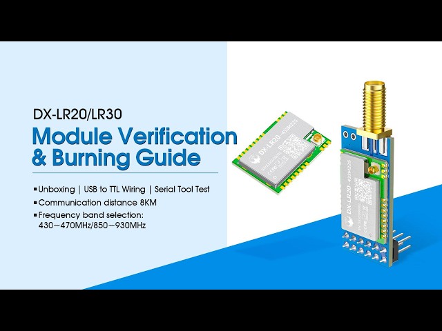 LoRa Communication and Programming Tutorial for DX-LR30 (SX1262) and DX-LR20 (LLCC68) Chips