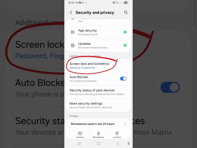 Switch Your Password to Pattern Lock - Samsung galaxy A15 A25 android mobile phone