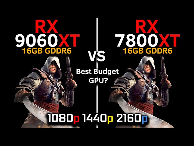 RX 9060 XT vs RX 7800 XT | FSR 4.1 FG | Best Budget GPU 2026? | 17-Game Test | 1080p, 1440p, 4K