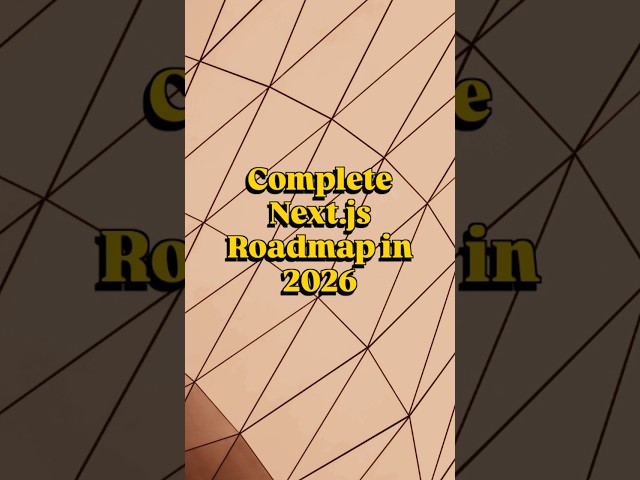Next.js roadmap..#roadmap2026 #frontenddevelopment #webdevelopment