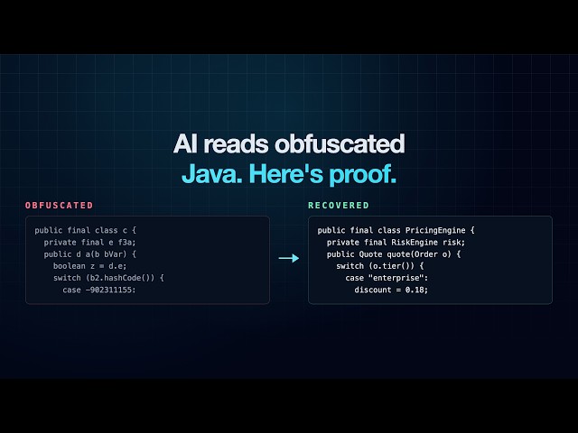 Can AI Reverse Obfuscated Java Code? We Ran a Test.
