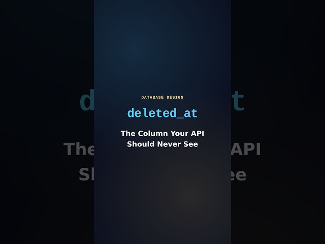 How Do You Actually Hide deleted_at From Your API?