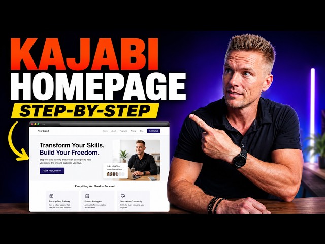 How to Build a Kajabi Website Homepage — Step-by-Step Tutorial