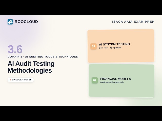 3.6 - AI Audit Testing Methodologies System & Financial Models  ISACA AAIA Ep.43