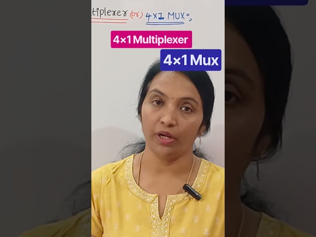 Multiplexer in telugu #MUX #4×1MUX #DLD #STLD #DLCO #DE #COA #Multiplexer