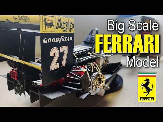 FULL BUILD: Big Scale Ferrari F1 model kit, the rare Rosso 643 in 1/8