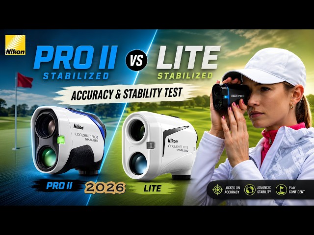 Nikon Coolshot Pro II Stabilized vs Nikon Coolshot Lite Stabilized | Accuracy & Stability Test.