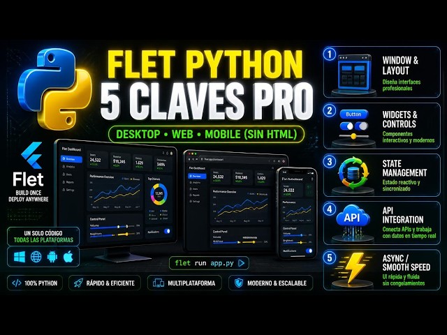 Flet desde la practica las 5 claves para interfaces modernas en Python