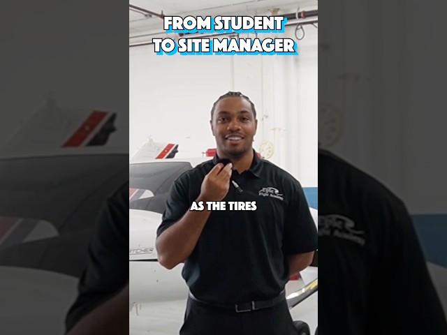 From Student To Site Manager ✈️ #aviation #pilot  #flightschool #pilotjourney