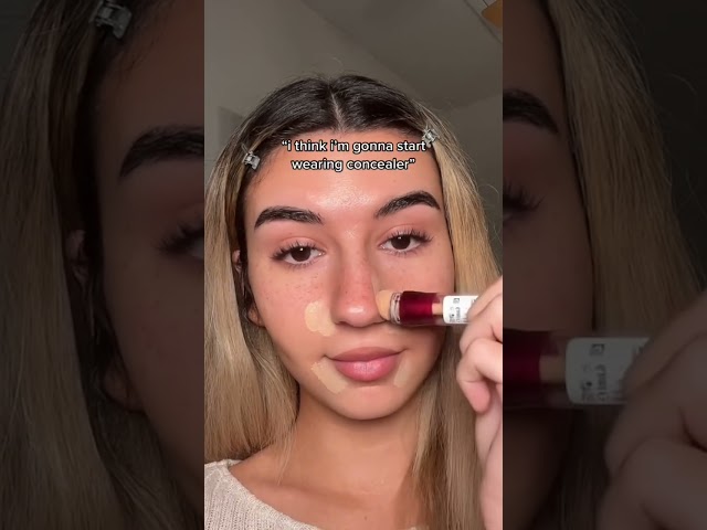 it all started with concealer and mascara