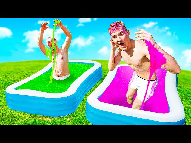 Who has the BEST SLIME CHALLENGE POOL?