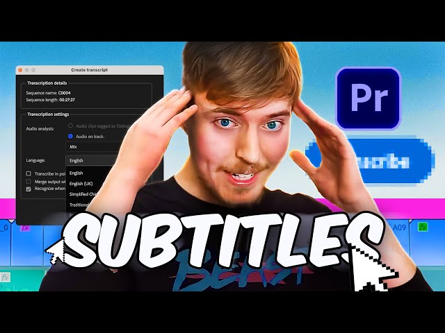 How to Create ANIMATED Subtitles! (Premiere Pro Tutorial)