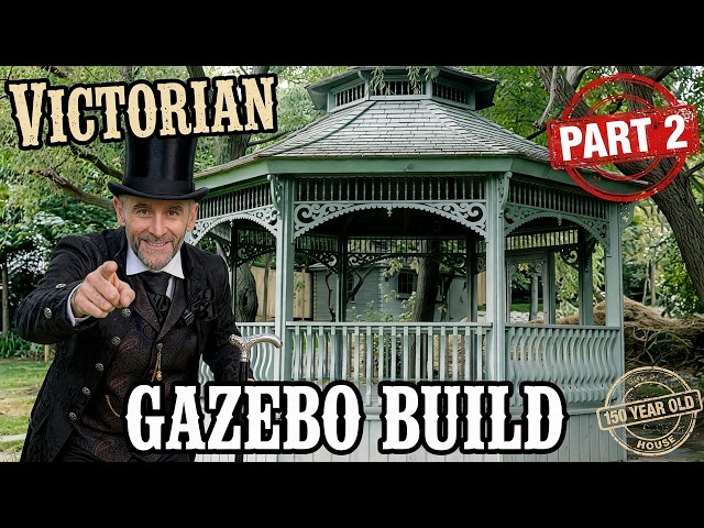 Victorian style gazebo part 2, walls and initial roof set up