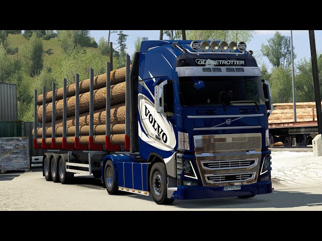 Transporting Logs | Volvo FH 16 | Euro Truck Simulator 2 Gameplay