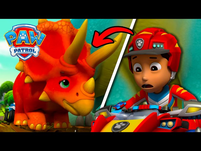 Ryder and the PAW Patrol Need to Get the Dinos OUT OF THERE! 🌋 | PAW Patrol Dino Rescues 🦖