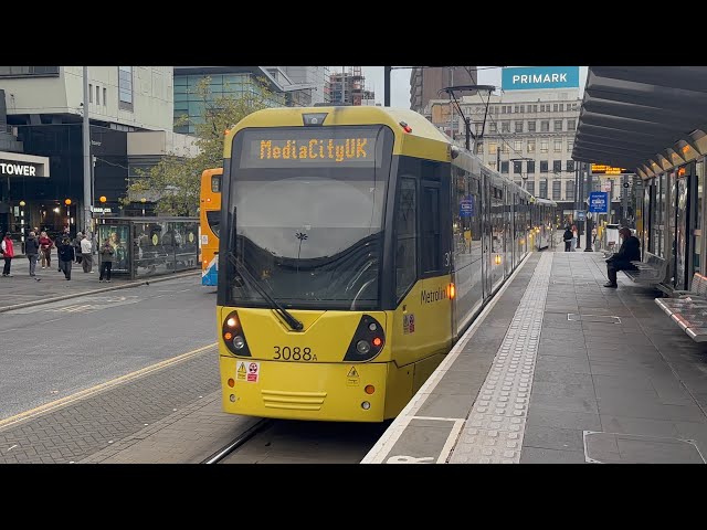 Tram-Spotting At Piccadilly Gardens (18/09/2026) | Manchester MetroLink (4K)