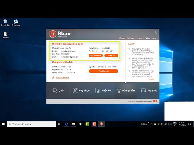 [NHT] Hướng Dẫn Cài Đặt BKAV PRO Bản Quyền Miễn Phí (Free)