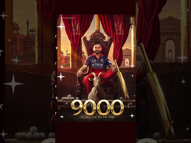 Virat Kohli becomes the first batter to cross 9000 IPL runs #viratkohli #cricket #ipl #virat #kohli