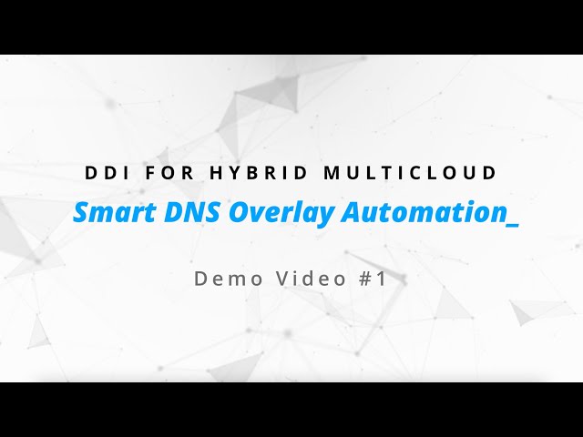 DDI For Hybrid Multicloud Demo 1: DNS Record Creation on AWS Route 53 Using EfficientIP & Terraform