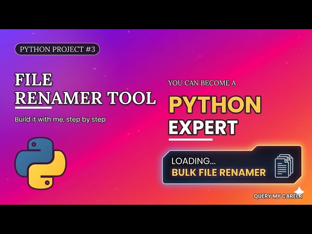 Automate Boring Tasks: Build a Python File Renamer (Tamil)