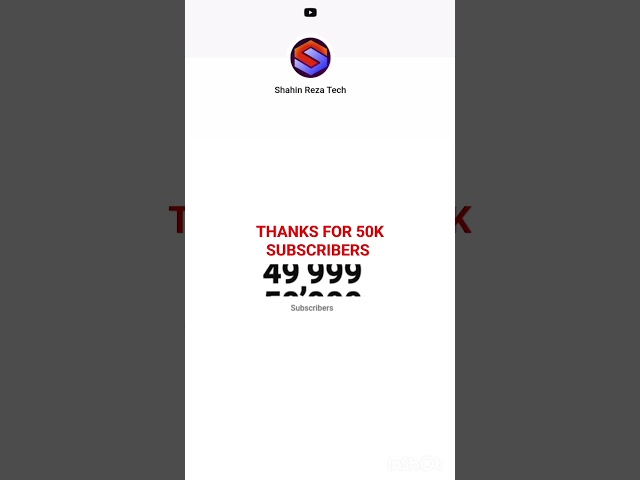 THANKS FOR 50K SUBSCRIBERS #livesubscribercounts #livesubscribercount #shorts