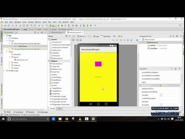 Android Studio Tutorial in Hindi #5 - Basic overview of application