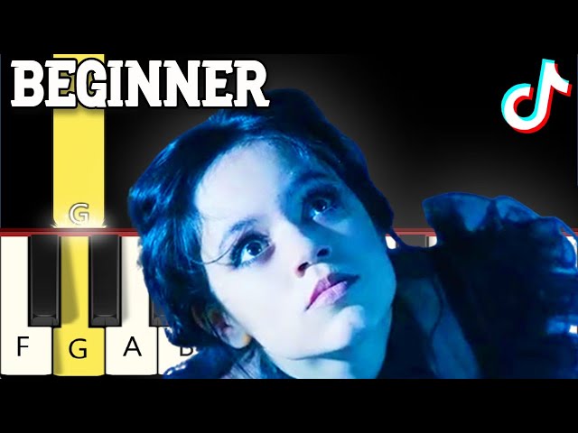 I Dance Dance Dance with my Hands, TikTok, Wednesday Addams, Piano tutorial